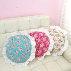 리빙데코 애너벨리 원형쿠션커버