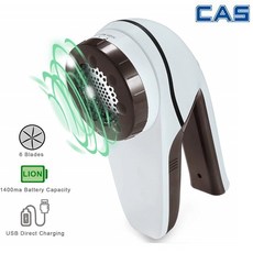 CAS] 와이드 충전식 보풀제거기 CRM-9800-6중칼날 강력모터, 화이트, 카스 보풀제거기 CRM-9800