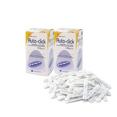 새한메드 오토클릭 란셋 28G 100pcs(아큐첵 소프트클릭스호환) 채혈침, 2개, 100개입