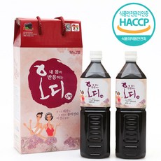 황가네농장 오디진액 액상차, 1L, 2개