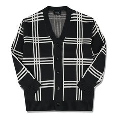 남자체크가디건