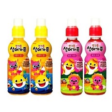 핑크퐁 상어가족235ml(오렌지.망고)x(12개) + (포도.사과)x(12개), 24개, 235ml