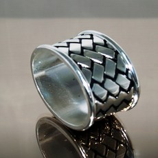 웨딩포 냅킨링 메탈 실버 빈티지 29 Napkin Ring Metal Silver Vintage S29, 1개, 1세트
