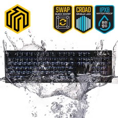 씽크웨이 CROAD K48 IPX8 마린 완전방수 축교환 클래식 키보드, 청축
