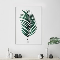 위드포스터 식물 나뭇잎 액자 보태니컬 야자수 그림 인테리어 포스터 아레카