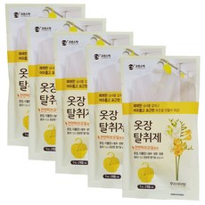 크린스타 탈취제 방향제 옷장용 후리지아향, 4g, 5개