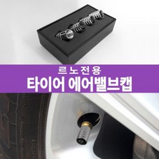 RST 르노삼성 메탈 타이어 에어밸브캡 타이어밸브 주입구커버, 1개