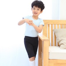 국산 남아 클래식반바지 발레복(스카이블루)(상의+하의세트)