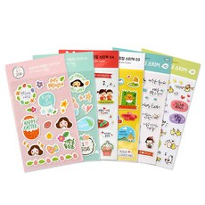 고집쟁이녀석들 보송보송 부활절달걀 꾸미기스티커 부활절용품, 2.파랑(보송스티커), 1팩