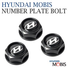 MOBIS 현대모비스 번호판볼트(순정용품)-블랙타입, 기아로고, 1개