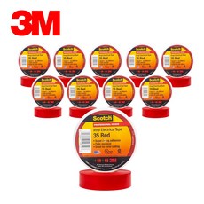 3M 스카치 35 절연테이프 (빨강), 10개