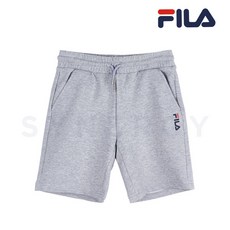 휠라 키즈 로고 플리스 반바지(그레이)FK2FPA2662M