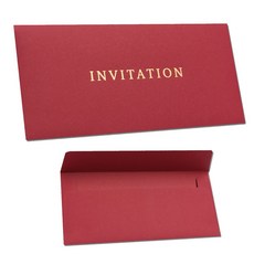 케이링크365 INVITATION 초대장 초청장 전용봉투 카드봉투/엽서봉투, 레드INVITATION, 10개입