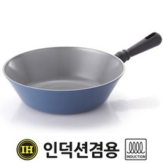 네오플램 클래식 인덕션 후라이팬 궁중팬(웍), 클래식궁중팬 28cm_드메르블루, 1개