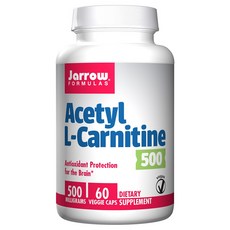 재로우 아세틸 L-카르니틴 500mg 글루텐 프리 베지 캡, 60개입, 1개