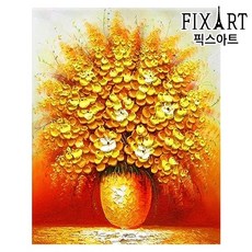 픽스아트 보석십자수, 1세트, 금전수(40x50cm)_원형비즈
