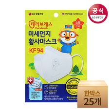 테라브레스 뽀로로(소형) KF94 황사마스크x25입, 25입