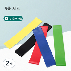 운동 밴드 요가 밴드 라텍스 루프밴드5종 세트+파우치HJYJD25GIZ ANYOU, 2개, 운동 밴드(YCXYJD25GIZ)