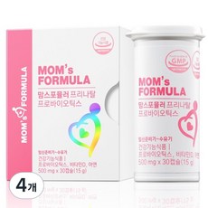 맘스포뮬러 프리나탈 프로바이오틱스 임산부 수유부 유산균, 4개, 30회분