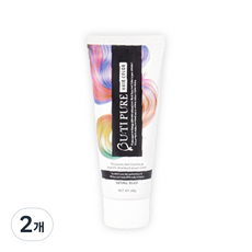 뷰티퓨어 헤어컬러트리트먼트 일회용염색 셀프염색 하루염색약 60g, 2개, 블랙, 블랙