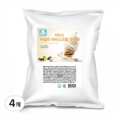 아티산 소프트아이스크림 바닐라 파우더, 4개, 1kg