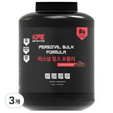 퍼스널벌크포뮬러 게이너 벌크업 살찌는 체중증가 단백질 프로틴 보충제 근육 헬스, 3.2kg, 3개