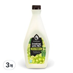 포모나 톡톡 농축 베이스 청포도 1.2kg, 1.2L, 3개