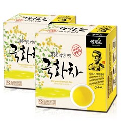 쌍계 쌍계명차 김동곤 명인이 만든 국화차 40+40T 꽃잎차, 0.5g, 40개입, 2개
