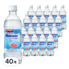 라인바싸 자몽 탄산수, 500ml, 40개