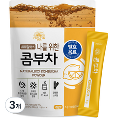 내추럴박스 콤부차 레몬맛 40p, 5g, 40개입, 3개