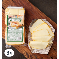 캘리포니아셀랙드팜스 뮌스터 슬라이스 치즈, 681g, 3개