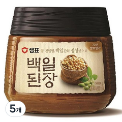 샘표 백일된장, 900g, 5개