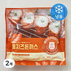 더오담 통치즈 돈까스 에어프라이어 3입 (냉동), 465g, 2개