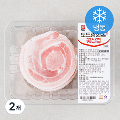 도드람한돈 꽃삼겹살 구이용 (냉동), 600g, 2개