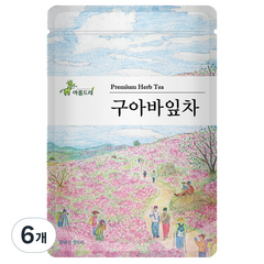 아름드레 삼각티백 구아바잎차, 1.1g, 25개입, 6개