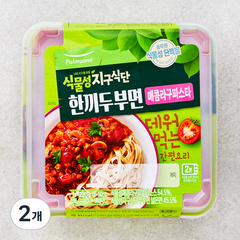 풀무원 식물성 지구식단 한끼두부면 매콤라구파스타, 220g, 2개