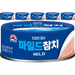 사조 마일드참치 안심따개, 250g, 6개