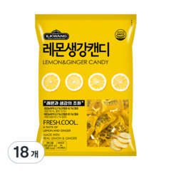 [일광제과] 레몬생강 캔디, 250g, 18개
