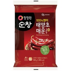 청정원 순창 태양초 매운 고추장, 900g, 1개