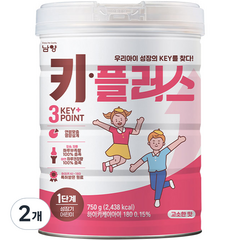 남양유업 키플러스 1단계 고소한맛, 2개, 750g