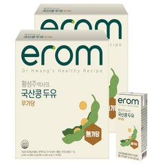 이롬 황성주 박사의 국산콩 두유 무가당, 190ml, 32개