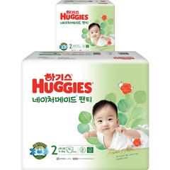 하기스 NEW 네이처메이드 팬티형 기저귀 아동공용, 152매, 2단계