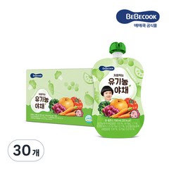 베베쿡 처음먹는 유기농 야채 100ml, 과일야채맛, 30개