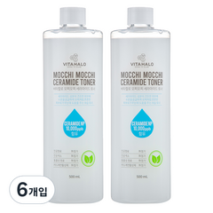 비타할로 모찌모찌 세라마이드 토너, 500ml, 6개입