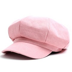 파스텔톤 베이직 뉴스보이캡 남녀공용베레모/헌팅캡 핑크 FREE