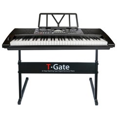 TGate 교습용 디지털 피아노 어드밴스 하드형 + 서스테인 페달, 블랙