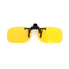 K-FEEL 편광 클립 870 사각형 선글라스 + 케이스 + 클리너, 옐로우(선글라스), 랜덤발송(클리너)