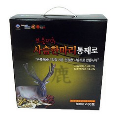 구록원 보은대추 사슴 한마리 통째로 건강즙, 80g, 60개