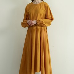 라인스튜디오원 unbalance string pleats dress