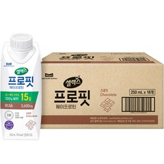 셀렉스 프로핏 웨이프로틴 드링크 초콜릿, 250ml, 18개